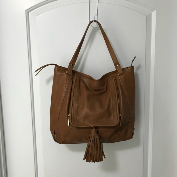 Kooba Jonnie Brown Leather Shopper Tote EUC - Picture 2 of 9